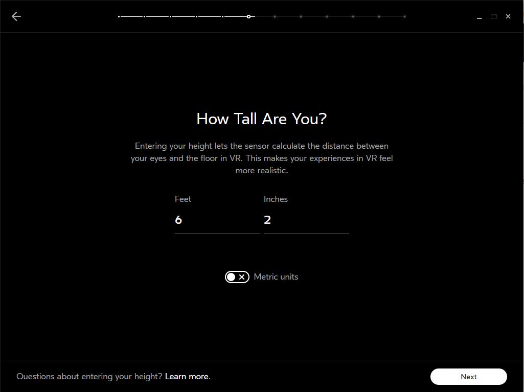 Calibrate oculus clearance rift